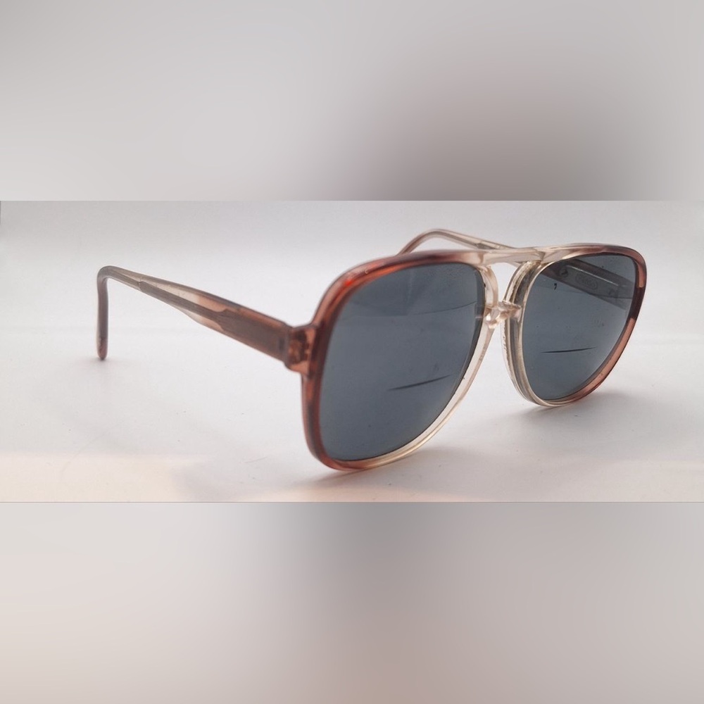 Vintage Safilo Elasta Brown Translucent Sunglasses Frames Only